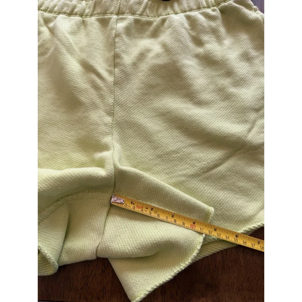Aerie Neon Lime Lounge Set Cropped Sweatshirt & Shorts M Top L Bottoms
